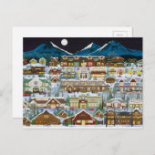 滝山の下のクリスマス シーズンポストカード (正面/裏面)