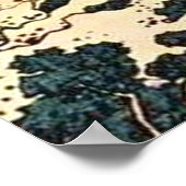 滝日本のイラストレーション ポスター (角)