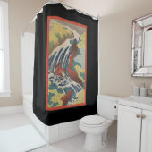 滝日本のシャワーカーテンプリント シャワーカーテン (インサイチュ)