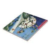 滝月、広重、浮世絵 タイル (側面)