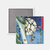 滝月、広重、浮世絵 マグネット (正面/裏面)