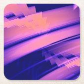 滝水抽象芸術 スクエアペーパーコースター (正面)