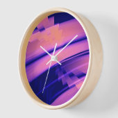 滝水抽象芸術 壁時計 (傾斜)