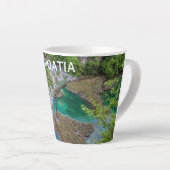 滝滝カスケードのプリツヴィツレイクパークラテマグ カフェラテマグ (右アングル)