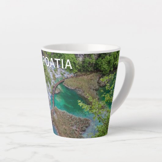 滝滝カスケードのプリツヴィツレイクパークラテマグ カフェラテマグ (右アングル)