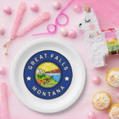 滝素晴らしモンタナ ペーパープレート (パーティー)