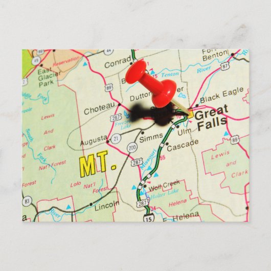 滝素晴らし、Montana ポストカード (正面)