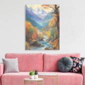 滝絵画病 キャンバスプリント (インサイチュ (リビング))