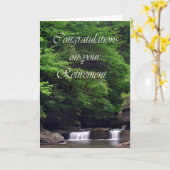 滝退職 カード (黄色い花)