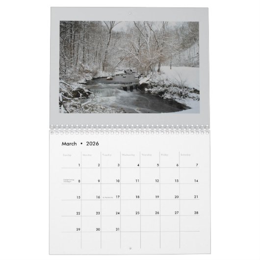 滝2025 カレンダー (3月 2026)