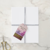 滝&さくらんぼツリーズのまわりにアレイク誕生日 ギフトタグ (より糸付き)