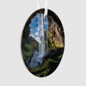 滝 |アイスランドの滝 オーナメント (正面)
