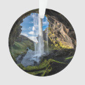 滝 |アイスランドの滝 オーナメント (正面)
