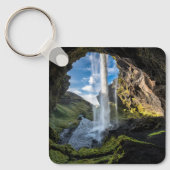滝 |アイスランドの滝 キーホルダー (正面)