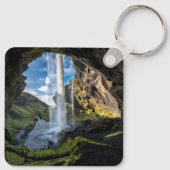 滝 |アイスランドの滝 キーホルダー (裏面)