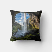 滝 |アイスランドの滝 クッション (正面)