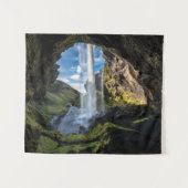 滝 |アイスランドの滝 タペストリー (正面(横))
