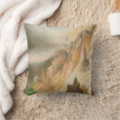 滝、イエローストーンのグランドキャニオンを下げて下さい クッション (ブランケット)