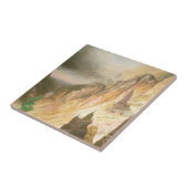 滝、イエローストーンのグランドキャニオンを下げて下さい タイル (側面)