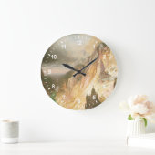 滝、イエローストーンのグランドキャニオンを下げて下さい ラージ壁時計 (ホーム)