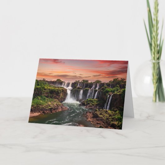 滝 |イグアス国立公園 カード (正面)