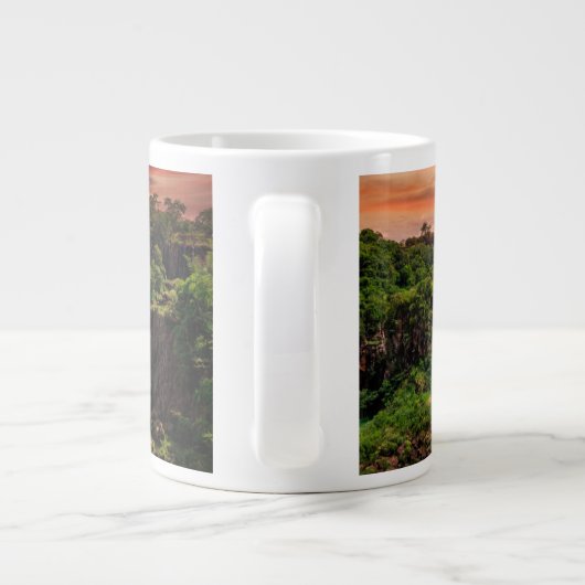 滝 |イグアス国立公園 ジャンボコーヒーマグカップ (裏面)