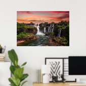 滝 |イグアス国立公園 ポスター (ホームオフィス)