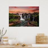 滝 |イグアス国立公園 ポスター (キッチン)