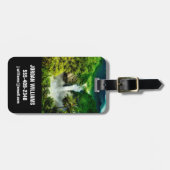 滝 |エクアドル、サンラファエル滝 ラゲッジタグ (正面横)