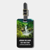 滝 |エクアドル、サンラファエル滝 ラゲッジタグ (正面縦)