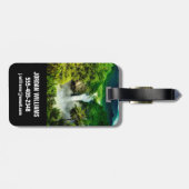 滝 |エクアドル、サンラファエル滝 ラゲッジタグ (裏面横)