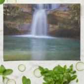 滝 |オハイオ州のスギ滝 キッチンタオル (折り畳み)