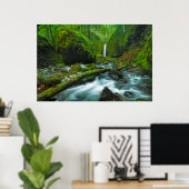 滝 |オレゴン，グロット滝 ポスター (ホームオフィス)