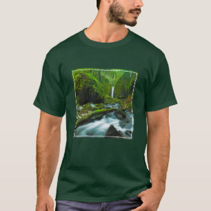 滝 オレゴン,グロット滝 Tシャツ