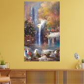 滝 – カラフル抽象芸術絵画ズキャンバス キャンバスプリント (インサイチュ (リビング))