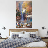 滝 – カラフル抽象芸術絵画ズキャンバス キャンバスプリント (インサイチュ (寝室))