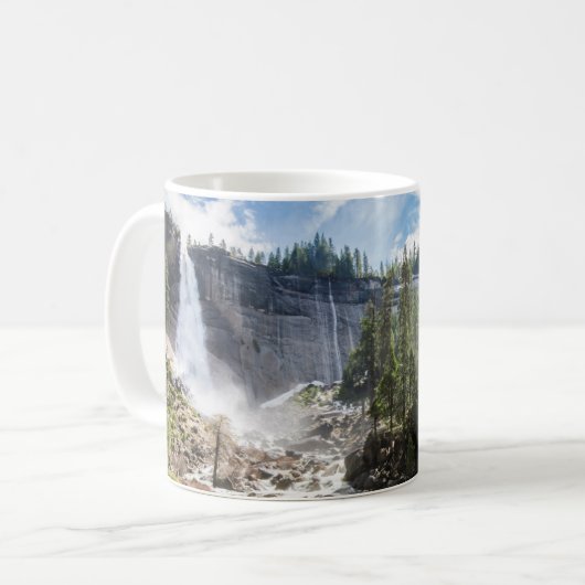 滝 |カリフォルニア州ヨセミテ,ネバダ秋 コーヒーマグカップ (正面左)