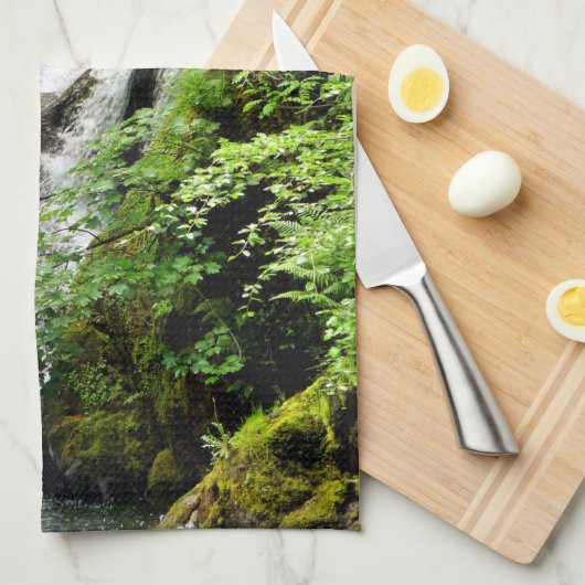 滝 キッチンタオル (四つ折り)