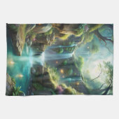 滝 キッチンタオル (横)