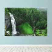 滝 キャンバスプリント (インサイチュ (ウッドフロア))