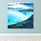 滝 キャンバスプリント (インサイチュ (ウッドフロア))