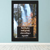 滝 キャンバスプリント (インサイチュ (ウッドフロア))