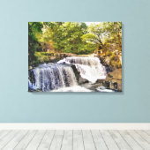 滝 キャンバスプリント (インサイチュ (ウッドフロア))