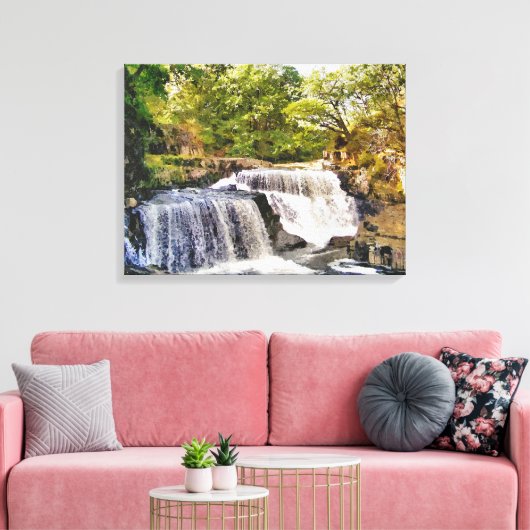 滝 キャンバスプリント (インサイチュ (リビング))