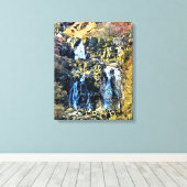 滝 キャンバスプリント (インサイチュ (ウッドフロア))