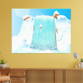 滝 キャンバスプリント (インサイチュ (リビング))