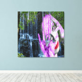 滝 キャンバスプリント (インサイチュ (ウッドフロア))