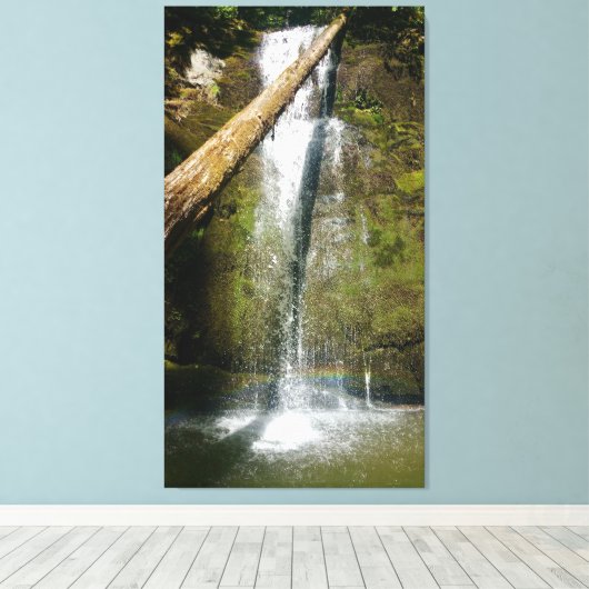 滝 キャンバスプリント (インサイチュ (ウッドフロア))