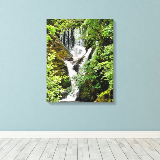 滝 キャンバスプリント (インサイチュ (ウッドフロア))
