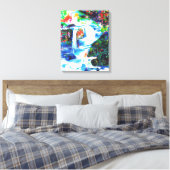 滝。 キャンバスプリント (インサイチュ (寝室))